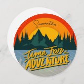 Zeit für Abenteuer | CAMPING | Reise Feiertagskarte (Vorne/Hinten)