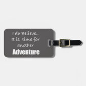 Zeit für Abenteuer Gepäckanhänger (Vorderseite horizontal)