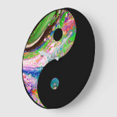 Zeit für Balance Yin Yang Große Wanduhr (Winkel)