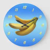 Zeit für Bananen Große Wanduhr (Vorderseite)
