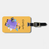 Zeit für benutzerdefinierten Text Gepäckanhänger (Vorderseite horizontal)