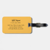 Zeit für benutzerdefinierten Text Gepäckanhänger (Rückseite horizontal)