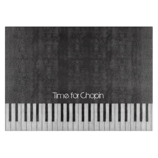 Zeit für Chopin-Klavier-Tastatur-Schneidebrett Schneidebrett (Vorderseite)