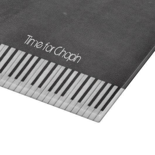 Zeit für Chopin-Klavier-Tastatur-Schneidebrett Schneidebrett (Ecke)
