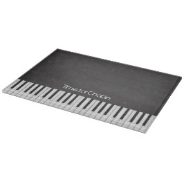 Zeit für Chopin-Klavier-Tastatur-Schneidebrett Schneidebrett