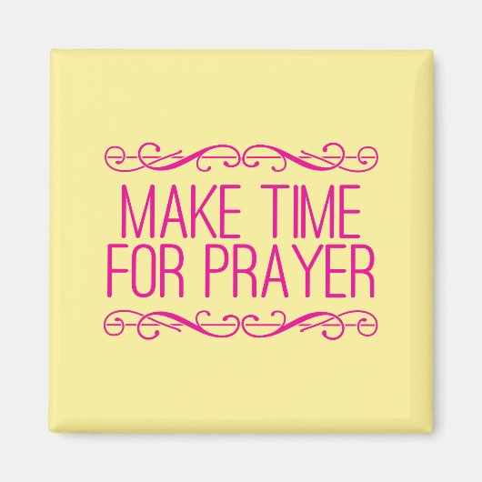 Zeit für Christliches Gebet Magnet (Vorne)