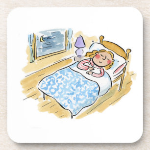 Zeit für das Bett Getränkeuntersetzer
