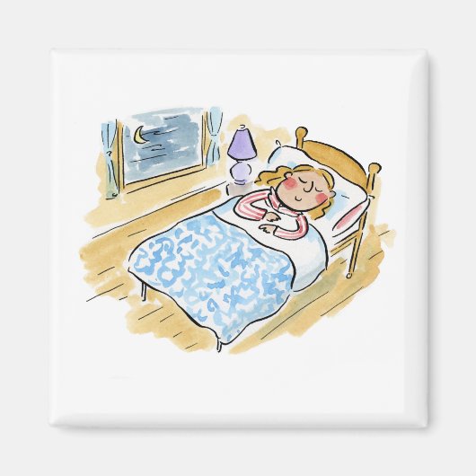 Zeit für das Bett Magnet (Vorne)