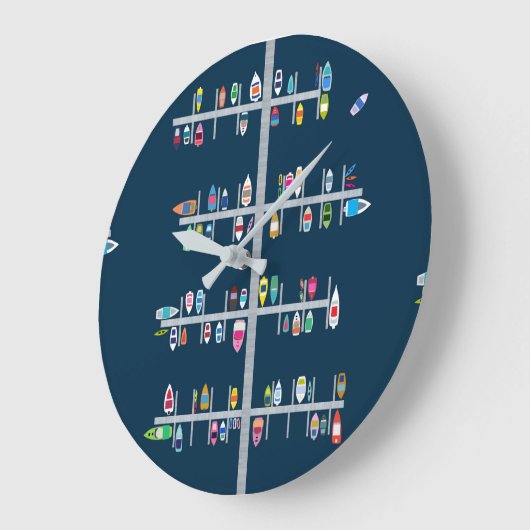 Zeit für das Booten Große Wanduhr (Winkel)