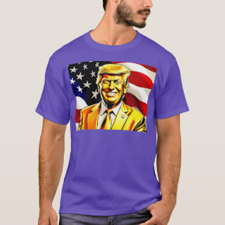 Zeit für das goldene Zeitalter Amerikas Trump-Foto T-Shirt