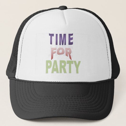 Zeit für das Party Truckerkappe (Vorderseite)
