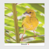 Zeit für den Bau des Nests Aufkleber (Blatt)