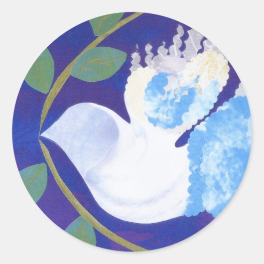 Zeit für den Friedensaufkleber Runder Aufkleber (Vorderseite)