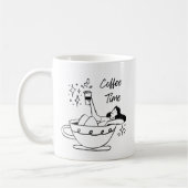 Zeit für den Kaffee - Einfache und stilvolle Tasse (Links)