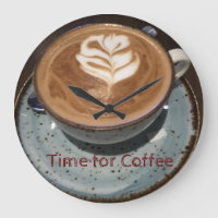 "Zeit für den Kaffee" Kaffee Froth Tasse und Sauce