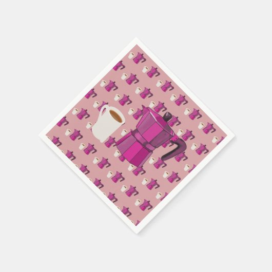 Zeit für den Kaffee Serviette (Ecke)