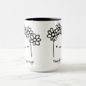 Zeit für den Schwarz-Weiß-Illustrationsstrom im Fr Tasse (Zentrum)