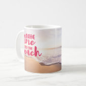 Zeit für den Strand Kaffeetasse (Vorderseite Links)