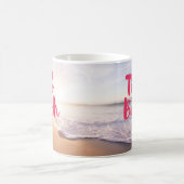 Zeit für den Strand Kaffeetasse (Mittel)