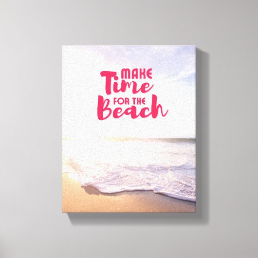 Zeit für den Strand Leinwanddruck (Vorderseite)