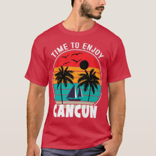 Zeit für den Vacay-Modus, um Cancun Retro zu genie T-Shirt