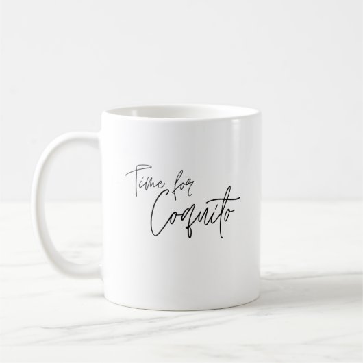 Zeit für die Coquito-Tasse Kaffeetasse (Links)