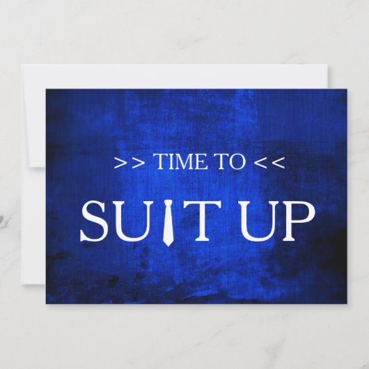 Zeit für die Einladung zu einem weißen Hintergrund (Vorderseite)