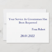 Zeit für die Einladung zu einem weißen Hintergrund (Rückseite)