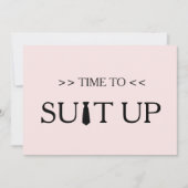 Zeit für die Einladung zu einem weißen Hintergrund (Vorderseite)