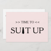 Zeit für die Einladung zu einem weißen Hintergrund (Vorne/Hinten)