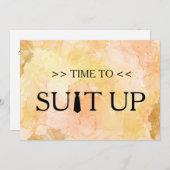 Zeit für die Einladung zu einem weißen Hintergrund (Vorne/Hinten)