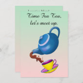 Zeit für die Einladung zum Tee (Vorne/Hinten)