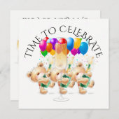 Zeit für die Einladung zur Feier (Vorne/Hinten)