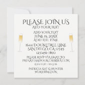 Zeit für die Einladung zur Feier (Rückseite)