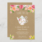 Zeit für die Einladung zur Teebauer-Dusche (Vorne/Hinten)