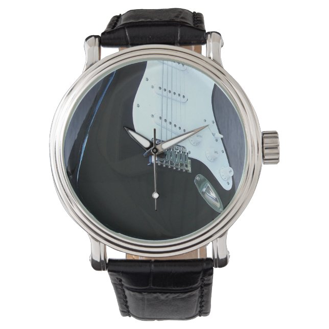 Zeit für die elektronische Gitarre Armbanduhr (Vorderseite)