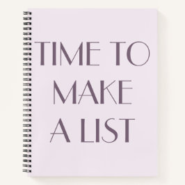 Zeit für die Erstellung einer Liste von Bullet Jou Notizblock