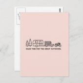 Zeit für die große Postkarte im Freien (Vorne/Hinten)