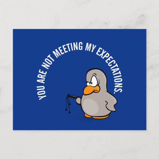 Zeit für die jährliche Überprüfung der Mitarbeiter Postkarte (Vorderseite)