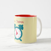 Zeit für die Klassenzeitanzeige Zweifarbige Tasse (VorderseiteRechts)