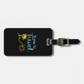 Zeit für die Reise nach Strand Gepäckanhänger (Vorderseite horizontal)