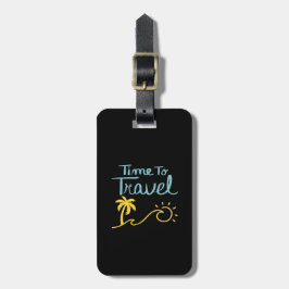 Zeit für die Reise nach Strand Gepäckanhänger