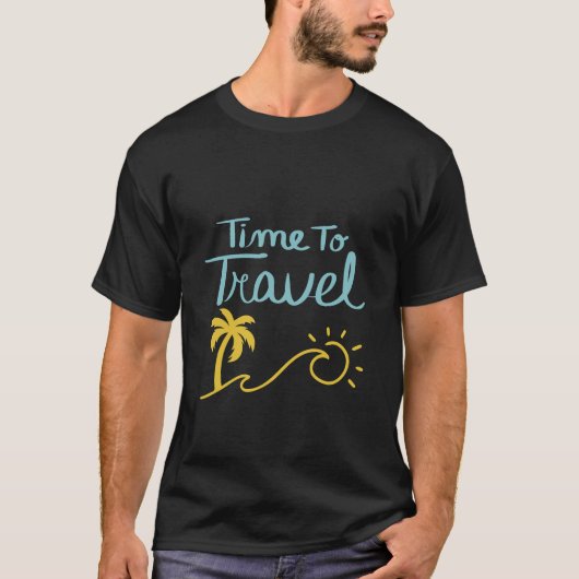 Zeit für die Reise nach Strand T-Shirt (Vorderseite)