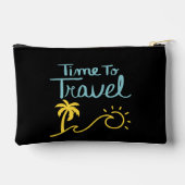Zeit für die Reise nach Strand Zubehörtasche (Rückseite)