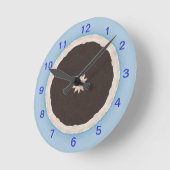 Zeit für die Schokoladenbacken-Uhr Runde Wanduhr (Winkel)