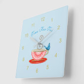 Zeit für die Tee-Niedliche Uhr (Winkel)