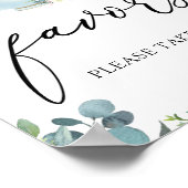 Zeit für die Unterschrift der Tea Favorits Poster (Ecke)