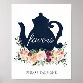 Zeit für die Unterschrift der Tea Favorits Poster