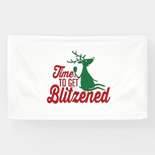 Zeit für die Weihnachtsfeier Banner (Horizontal)