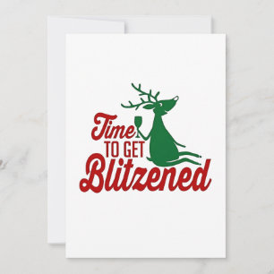 Zeit für die Weihnachtsfeier Dankeskarte